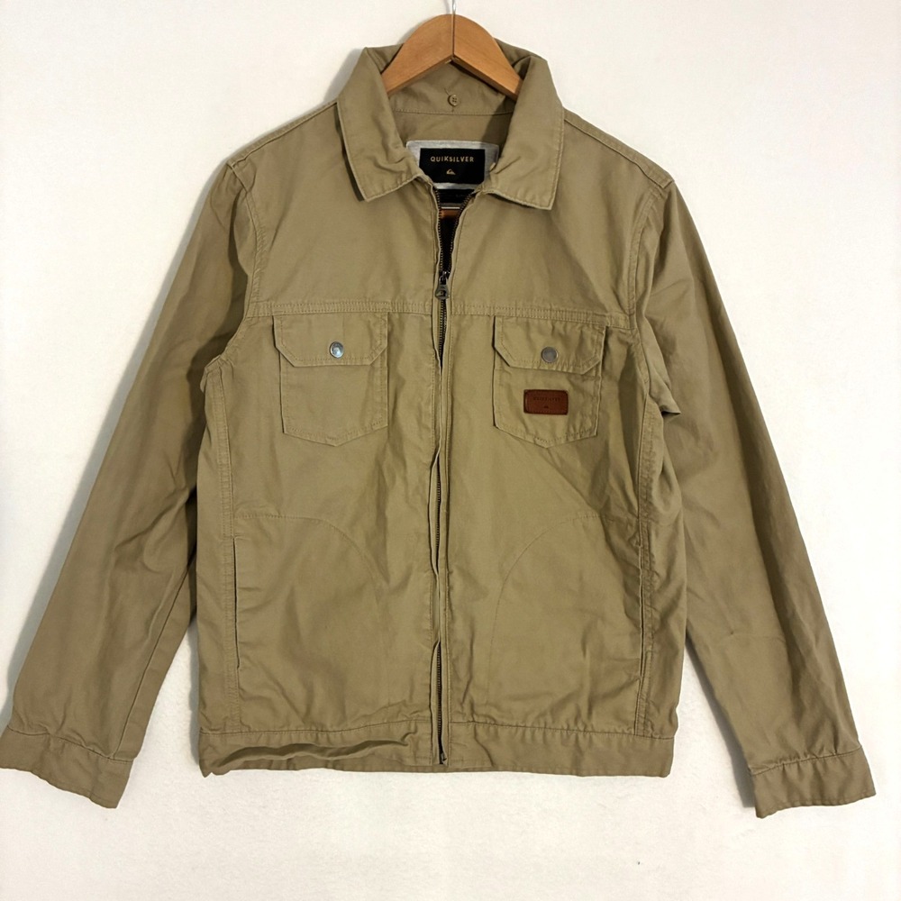 Vtg Y2K Quiksilver Jacket Men's Size S Full Zip Utility Gorpcore Skater Coastal